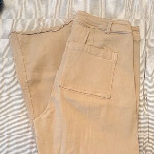 Primark Wide Leg Pants in Tan